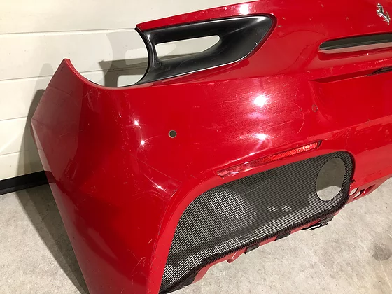 Ferrari 488 GTB Rear Bumper Non Carbon OEM Parts | Tuning Empire