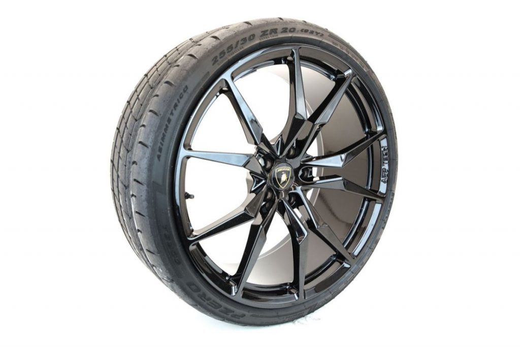 GENUINE LAMBORGHINI AVENTADOR DIONE WHEELS TYRES ALLOY SET 20 21 - BLACK USED (3)