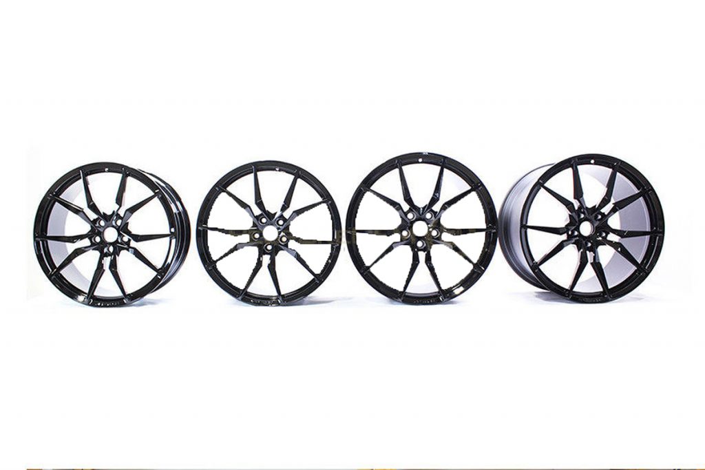 LAMBORGHINI AVENTADOR DIONE WHEELS ONLY ALLOY SET 20 21 - BLACK