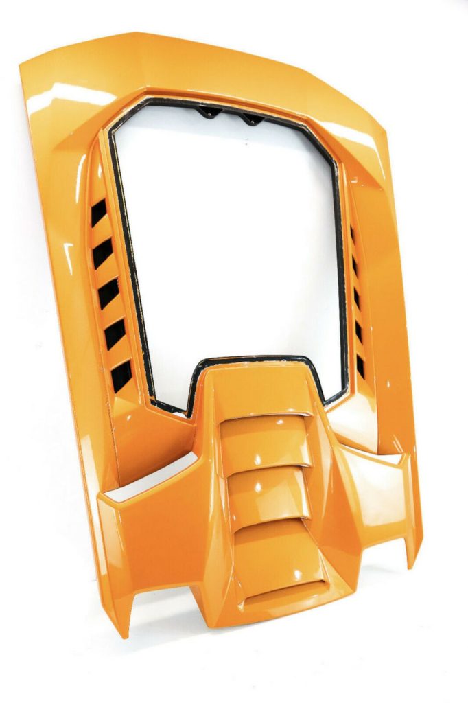 LAMBORGHINI HURACAN PERFORMANTE COUPE REAR ENGINE COVER - ORANGE (2)