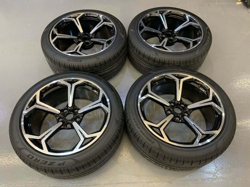 LAMBORGHINI URUS 22 NATH WHEELS TYRES ALLOY SET 22 - BLACK MACHINE