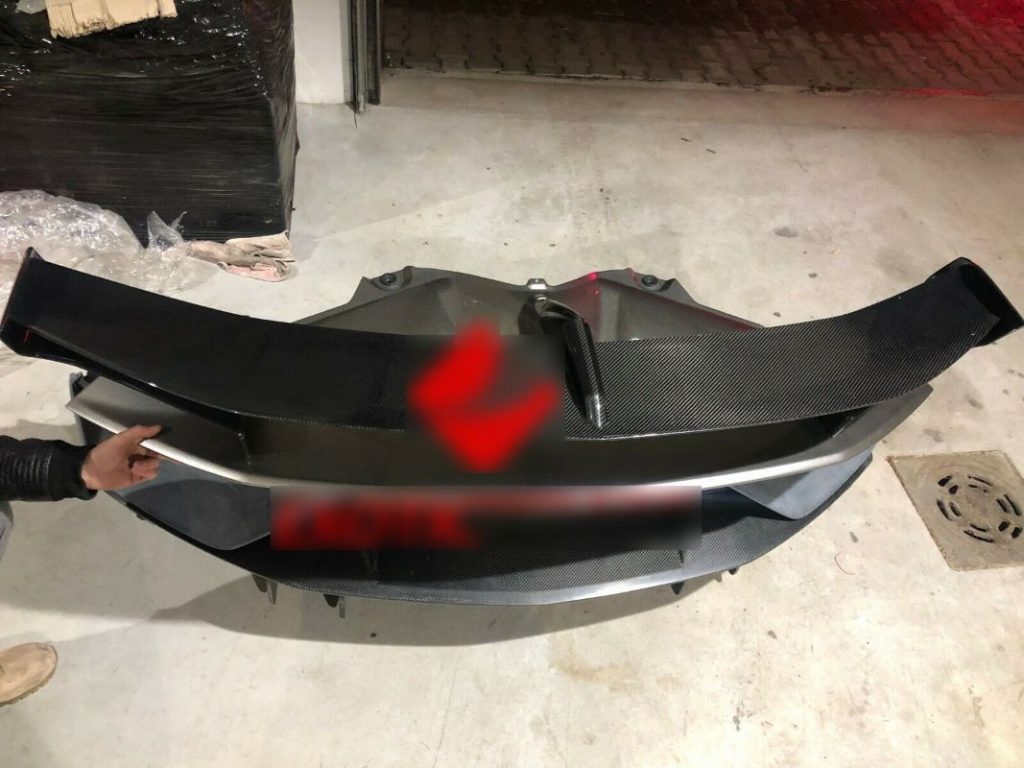 Lamborghini Aventador SVJ Wing Spoiler Bumper Stosstange rear OEM Hinten rear (4)