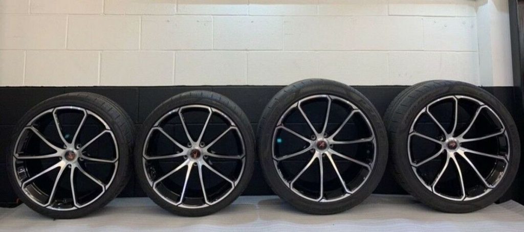 MCLAREN 570S SPYDER POLISHED ALLOY WHEELS WITH NEW TYRES (1)