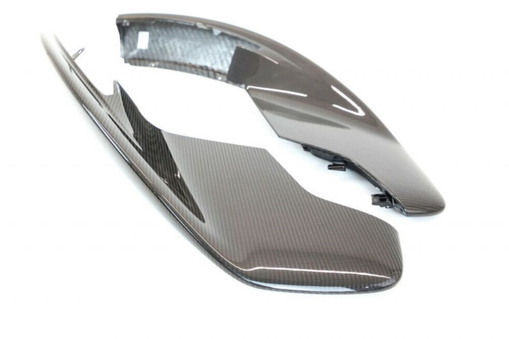 MCLAREN 570S VISABLE CARBON FIBER FRONT BUMPER SIDE SPLITTER (5)