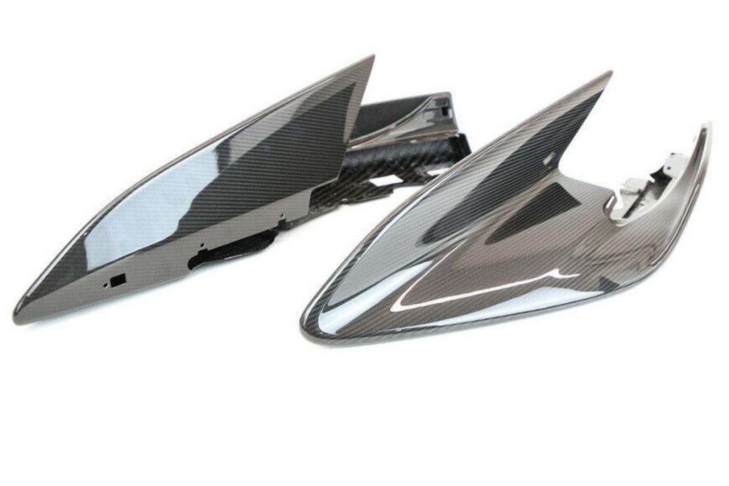 MCLAREN 600LT CARBON FIBER FRONT BUMPER SIDE SPLITTERS (PAIR) (1)