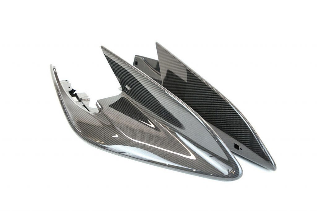 MCLAREN 600LT CARBON FIBRE FRONT BUMPER SIDE SPLITTERS (PAIR) (4)