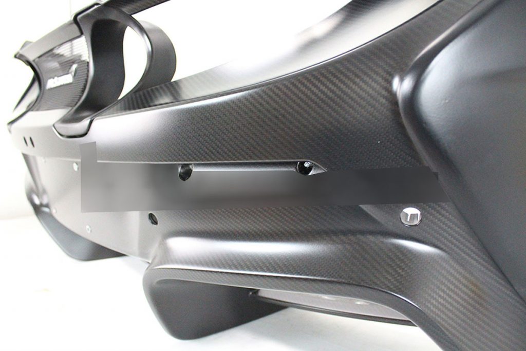 MCLAREN 675LT CARBON FIBER COMPLETE REAR BUMPER ASSEMBLY (6)