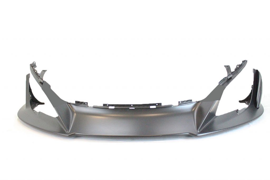 MCLAREN 675LT FRONT CARBON FIBER BUMPER SPLITTER ASSEMBLY - GLOSS FINISH (1)