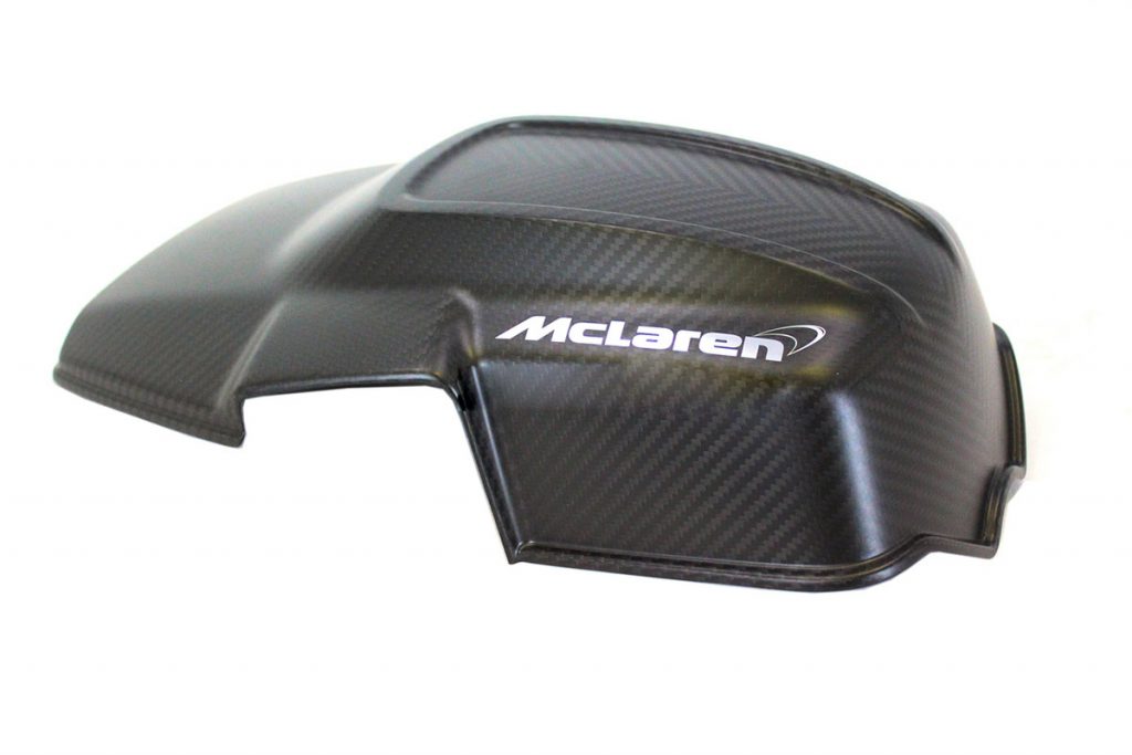 MCLAREN 675LT MATTE CARBON FIBRE ENGINE COVER - FITS ALL MP4650S (2)