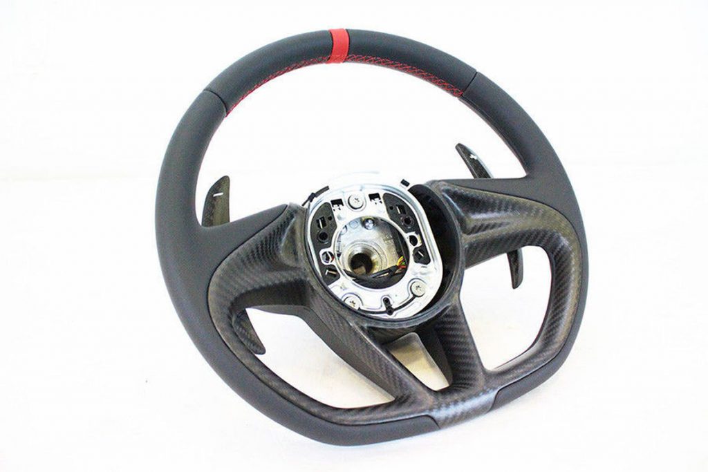 MCLAREN 720S LEATHER MSO STEERING WHEEL WITH RED STITCHING