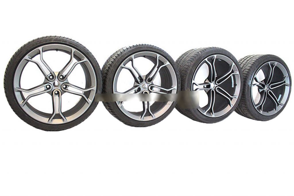 MCLAREN LIGHT WEIGHT STEALTH ALLOY WHEELS WITH DEMO TYRES (6)