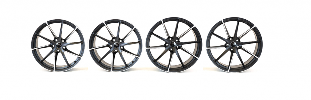 TURBINE ALLOY WHEELS - BLACK MACHINE FINISH (1)