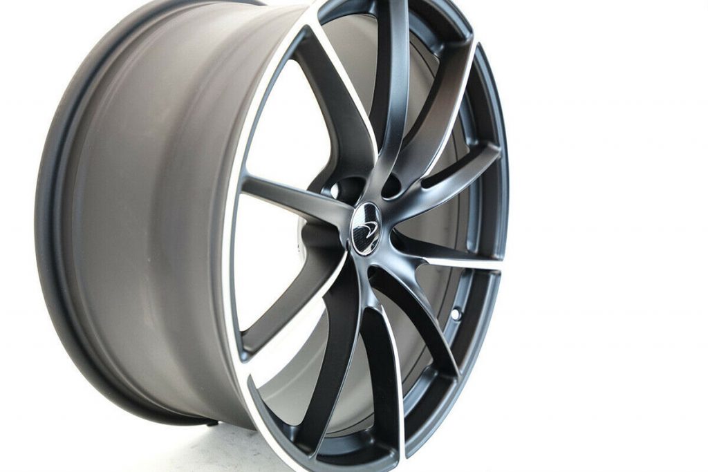 TURBINE ALLOY WHEELS - BLACK MACHINE FINISH (7)