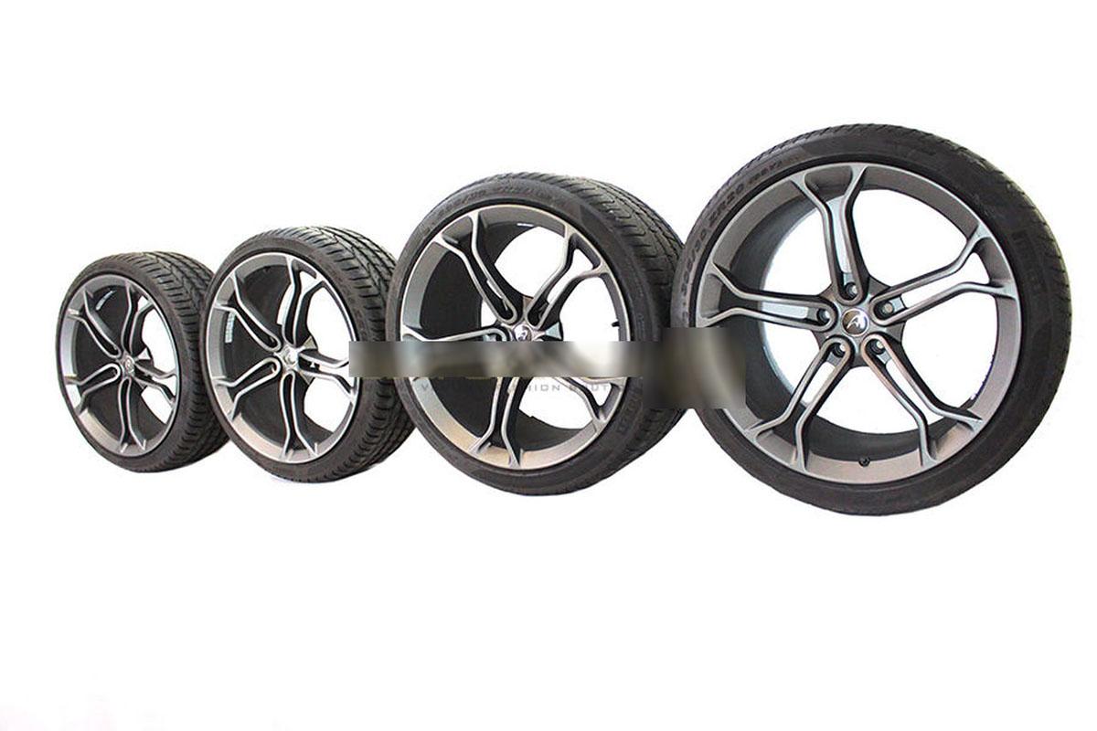 MCLAREN LIGHT WEIGHT STEALTH ALLOY WHEELS WITH DEMO TYRES