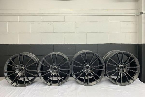 MCLAREN 570S STEALTH 7 TWIN SPOKE ALLOY WHEELS WITH NEW TYRES